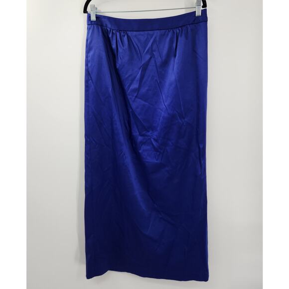 TALBOTS Blue Maxi Skirt Womens Size 10 - Picture 1 of 3